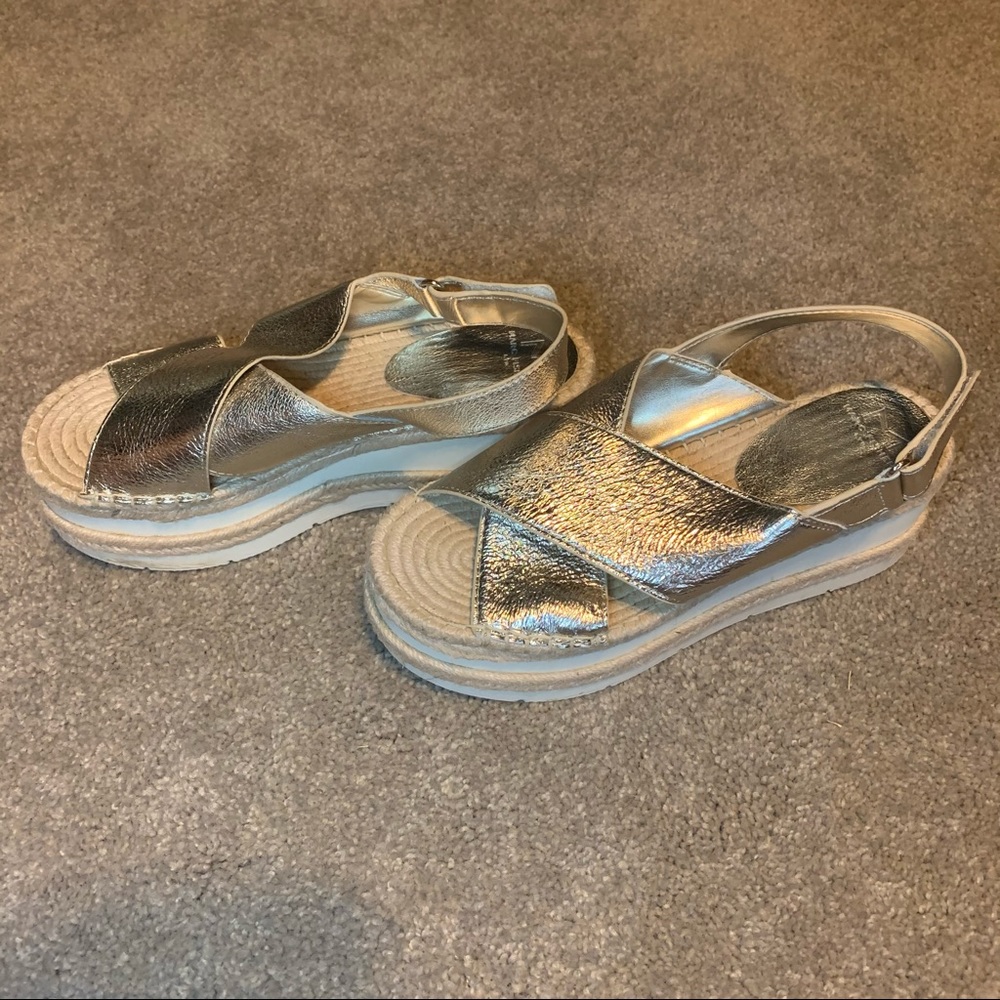 Silver Platform Sandals